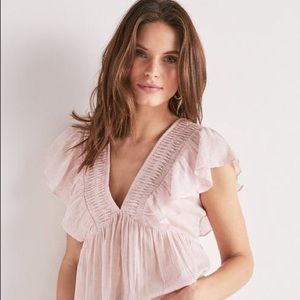 Lucky Brand Stripe Phoebe top NWT